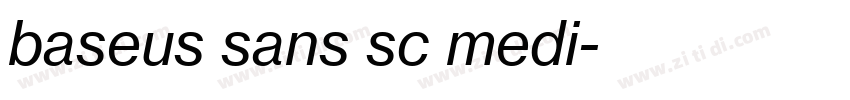 baseus sans sc medi字体转换